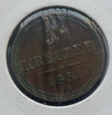 (M2097) MONEDA AUSTRIA - 1 KREUZER 1851, LIT. A (MONETARIA VIENA), IN CARTONAS foto