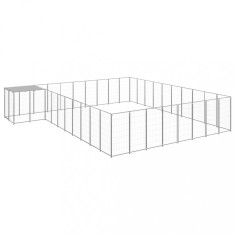 Padoc pentru c&amp;acirc;ini, argintiu, 25,41 m&amp;sup2;, oțel foto