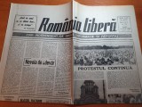 ziarul romania libera 24 iulie 1990-protest in bucuresti si timisoara