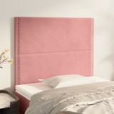 Cumpara ieftin Tăblii de pat, 2 buc, roz, 90x5x78/88 cm, catifea