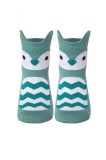 Șosete copii haioase din bumbac cu model Pinguin, Tip-Top 320, Turcoaz Pal, 30-32 (20)