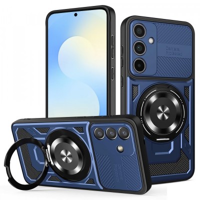Husa pentru Samsung Galaxy S25 FE, Techsuit, RuggedCam, Albastra foto