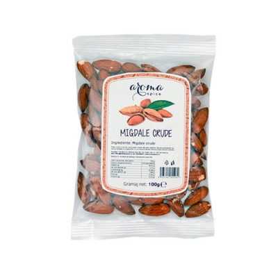 Migdale Aroma Spice, 12 Pachete x 100 g, Migdale Intregi, Punga Migdale Intergi, Migdale in Punga, Migdale pentru Prajituri, Migdale Crude, Migdale Cr foto