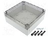 Carcasa policarbonat, 180mmx180mmx75mm, IP66, IP67, FIBOX - PC 175/75 HT