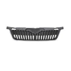 Grila radiator, masca fata Skoda Fabia 2 (5j), 04.2010-03.2015, Roomster/Praktik 04.2010-, parte montare centrala, crom/negru, 691605-4, Aftermarket