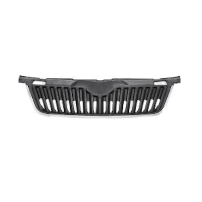 Grila radiator, masca fata Skoda Fabia 2 (5j), 04.2010-03.2015, Roomster/Praktik 04.2010-, parte montare centrala, crom/negru, 691605-4, Aftermarket foto