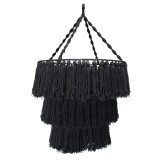 Cumpara ieftin Abajur din Macrame - Negru