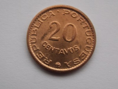 20 CENTAVOS 1961 MOZAMBIC foto