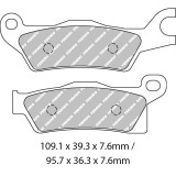 Set placute frana fata-spate Ferodo FDB2274SG - ATV Can Am Outlander - Renegade - Max Turbo - Turbo - X3 450-800-1000cc, Oem