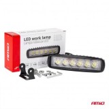 Proiector LED Auto 18W Amio Polonia 01612, 9-60V, Spot, 6000K, IP67, Aluminiu, 160mm