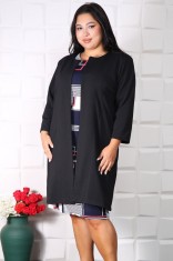 Cardigan elegant negru - 52Marimea