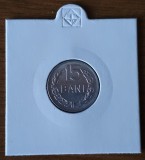 Moneda 15 Bani 1975 RSR Rom&acirc;nia Aluminiu XF