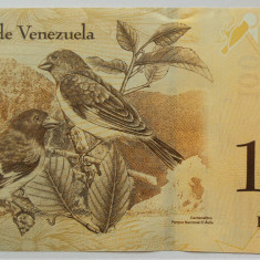 BANCNOTA EXOTICA 100 BOLIVARES - VENEZUELA, anul 2012 *cod 455 = A.UNC+