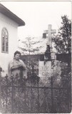 Bnk foto - Manastirea Varatec - Mormantul Veronicai Micle, Alb-Negru, Romania de la 1950, Cladiri