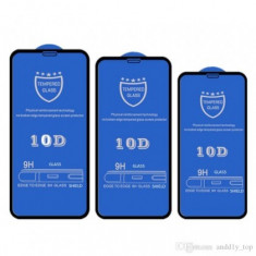 Folie Protectie ecran antisoc , Full Glue , Samsung A705 Galaxy A70 , Tempered Glass 10D , Full Face , Neagra Bulk