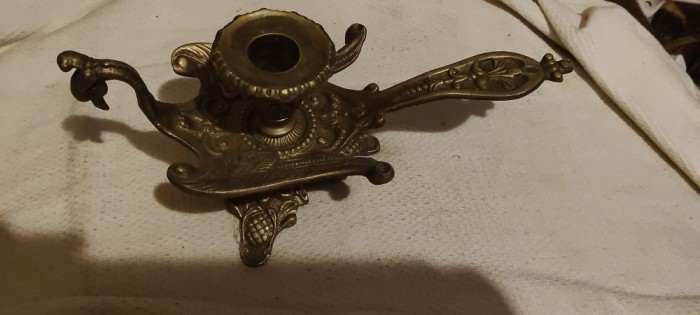 Sfeșnic dragon bronz