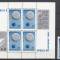 ROMANIA 1969 LP 692 LP 692 a COSMOS I &rdquo;APOLLO 8&rdquo; SERIE SI BLOC DE 4 TIMBRE CU 4 VINIETE DIFERITE MNH