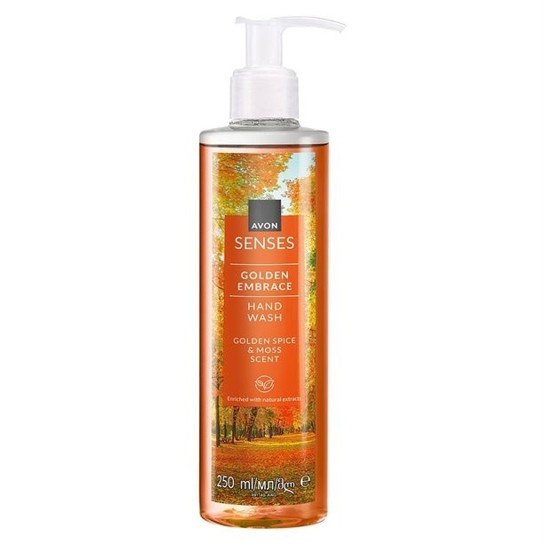 Săpun lichid Senses Golden Embrace &ndash; prospețime aurie și parfum natural 🍂🖐️