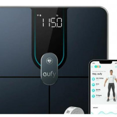 Cantar de baie eufy Smart Scale P2 Pro, Bluetooth, 3D Virtual Body Mod (Negru)
