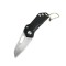 Cutit pliabil, tip breloc, metal, lama 3.5 cm, negru