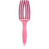 Olivia Garden Fingerbrush L&acute;amour perie de tip paletă pentru păr Hot Pink 1 buc