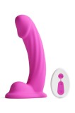 Vibrator Colours Curve, 10 Moduri Vibratii, Remote Control, Silicon, Pink, 16.4 cm