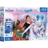 Cumpara ieftin Puzzle Trefl Primo Super Shape XXL 60 Disney Frozen Surorile Dansatoare