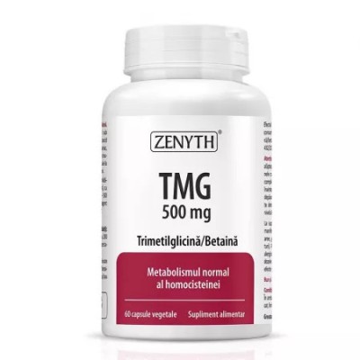 TMG, 500 mg, 60 capsule, Zenyth foto