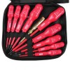 Set 9 Surubelnite Electrice Izolate VDE 1000V, Profesionale, Magnetic, CrV, cu Tester si Geanta Transport