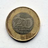 Ungaria 200 Forint 2009 moneda bimetal km # 826