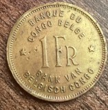 C50 - Moneda foarte veche - 1 franc - Congo Belgian - 1944, Africa