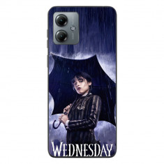 Husa compatibila cu Motorola Moto G14 Silicon Gel Tpu Model Wednesday Umbrella