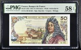Franta 50 franci 1971 Racine aUNC PMG 58 , 50 francs 1971