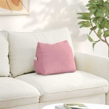 vidaXL Perna pentru spate Roz 45 x 20 x 35 cm Țesătură din corduroy 42015023