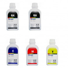 Pachet flacon refill cerneala Ink-Mate 2500ml PG-540 negru x2 CL-541 cyan CL-541 magenta CL-541 galben compatibil Canon foto