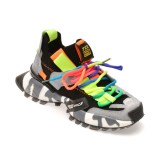 Pantofi sport GRYXX negri, 18159, din material textil