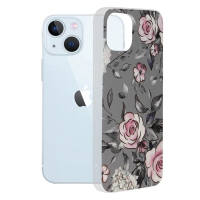 Husa pentru iPhone 13 - Techsuit Marble Series - Bloom of Ruth Gray foto