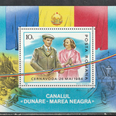 Romania 1985 - #1128 Canalul Dunare-Marea Neagra 1v S/S MNH