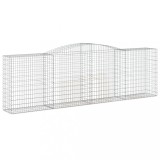 Cumpara ieftin Cos gabion arcuit 400x50x120/140 cm fier galvanizat