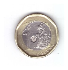Moneda Singapore 1 dollar /dolar 2013, stare buna, curata