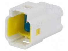 Conector cablu-placa THT alb IP67 foto