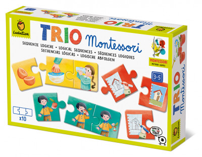 Joc de logica TRIO MONTESSORI - Succesiuni logice, Ludattica, 3 - 5 ani foto