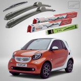 Cumpara ieftin Ștergătoare Smart Fortwo Coupe 453 2014-2021 | Set Față și Spate Flat &ndash; TeamCar&reg;