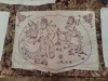 Față pernă vintage handmade - decor cuvertură manuală, pernă decorativă 8
