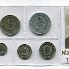 q072 ROMANIA RSR SET MONEDE INFOLIATE NICOLAE CEAUSESCU FATIA NEGRA