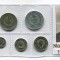q072 ROMANIA RSR SET MONEDE INFOLIATE NICOLAE CEAUSESCU FATIA NEGRA