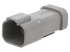 Conector Cablu-Cablu BULGIN PX0106P04GY, 4 Pini, IP68, Tata, Gri