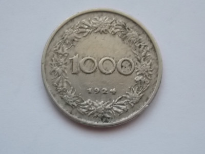 1000 KRONER 1924 AUSTRIA foto
