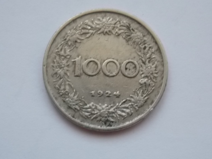 1000 KRONER 1924 AUSTRIA
