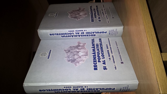 Recensamantul populatiei si al locuintelor 18 martie 2002 (2 vol.), (INS, 2003)